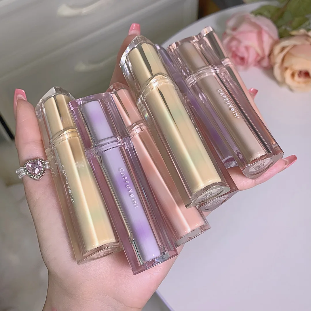 8 Colors Clear Lipgloss Mirror Glow Oil Lip Glaze Hydrating Glass Jelly Lipstick Moisturizing Lip Plumper Gloss Makeup