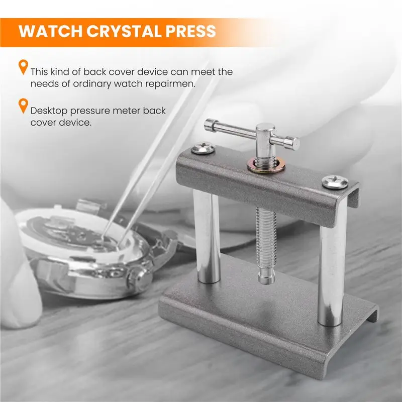 Limited Stock-FF Desktop Watch Case Press 18 Dies Watch Front Back Case Cover Screw Press Presser Close Watchmakers Repair Kit T