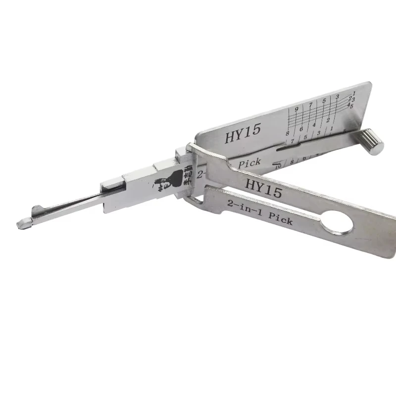 Original Lishi HY15 2-in-1 Schlosserwerkzeug Schlossöffner & Decoder Flachfräser für Hyundai/Kia Modelle – Detail 2