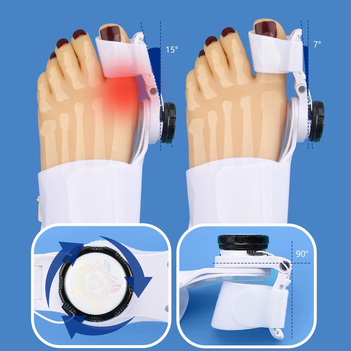 1 Piece Toe Corrector, Thumb Eversion Corrector, Split Toe Corrector, Thigh Bone Toe Eversion, Thumb Eversion Corrector