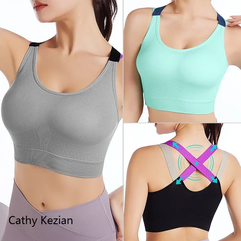 Women Seamless Bra Camisole Tanks Underwear Crop Top L XL Black Green Gray Skin Breathable Sexy Sports Fitness Yoga Casual