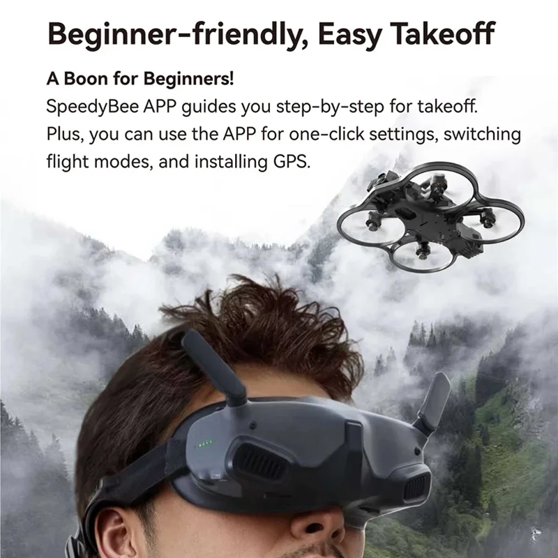 SpeedyBee Bee25 2.5 بوصة HD طائرة بدون طيار FPV ELRS 2.4G/PNP/TBS نانو/الألومنيوم ترقية عدة ل O3/Link/Vista VTX RC FPV Cinewhoop الطائرة بدون طيار