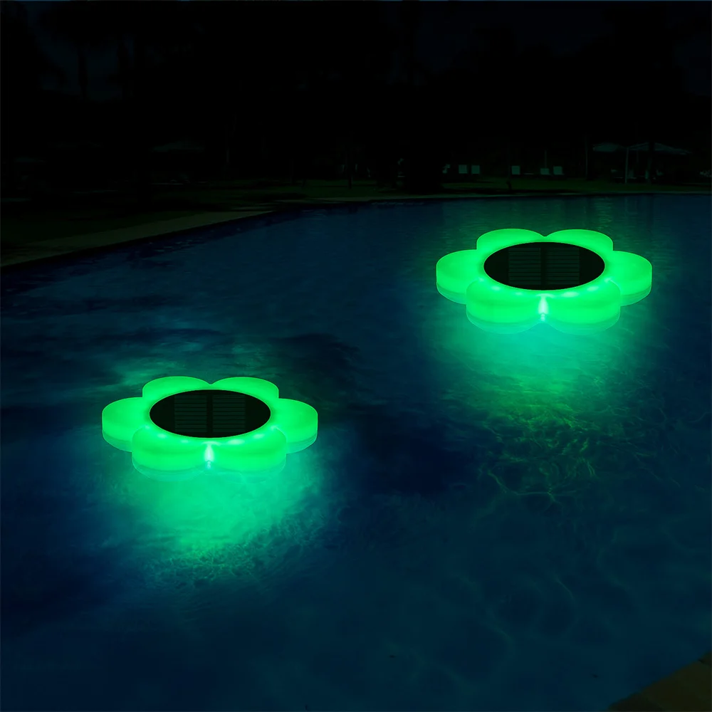IP65 Waterproof RGB Solar Floating Light LED Swimming Pool Lights With Remote Control for Party Patio Lawn Pool Lighting Decor