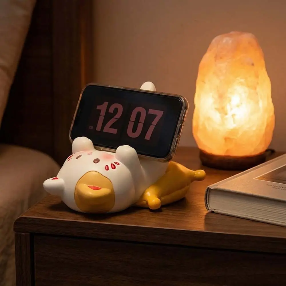 

Resin Cat Shaped Phone Holder Figure Model Craft Ornaments Cat Desktop Stand Figurine Anti Slip Cat Shape Phone Bracket