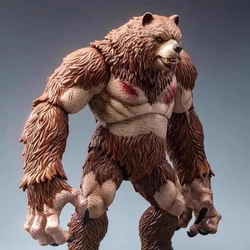 Original in Stock,MEMORY TOYS Adventure World Brown/White Bear Warrior Broken Claw Action Figures Collectible Toy Model, Gift,