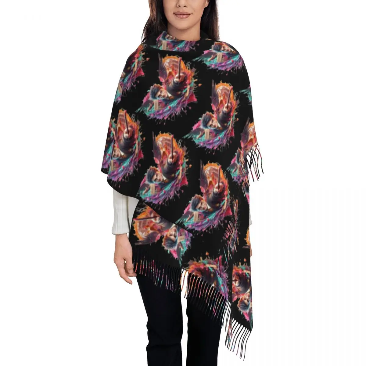 

Шарф из фильма H-Harrys с принтом на заказ для женщин и мужчин, зима-осень, теплые шарфы, шаль, накидка