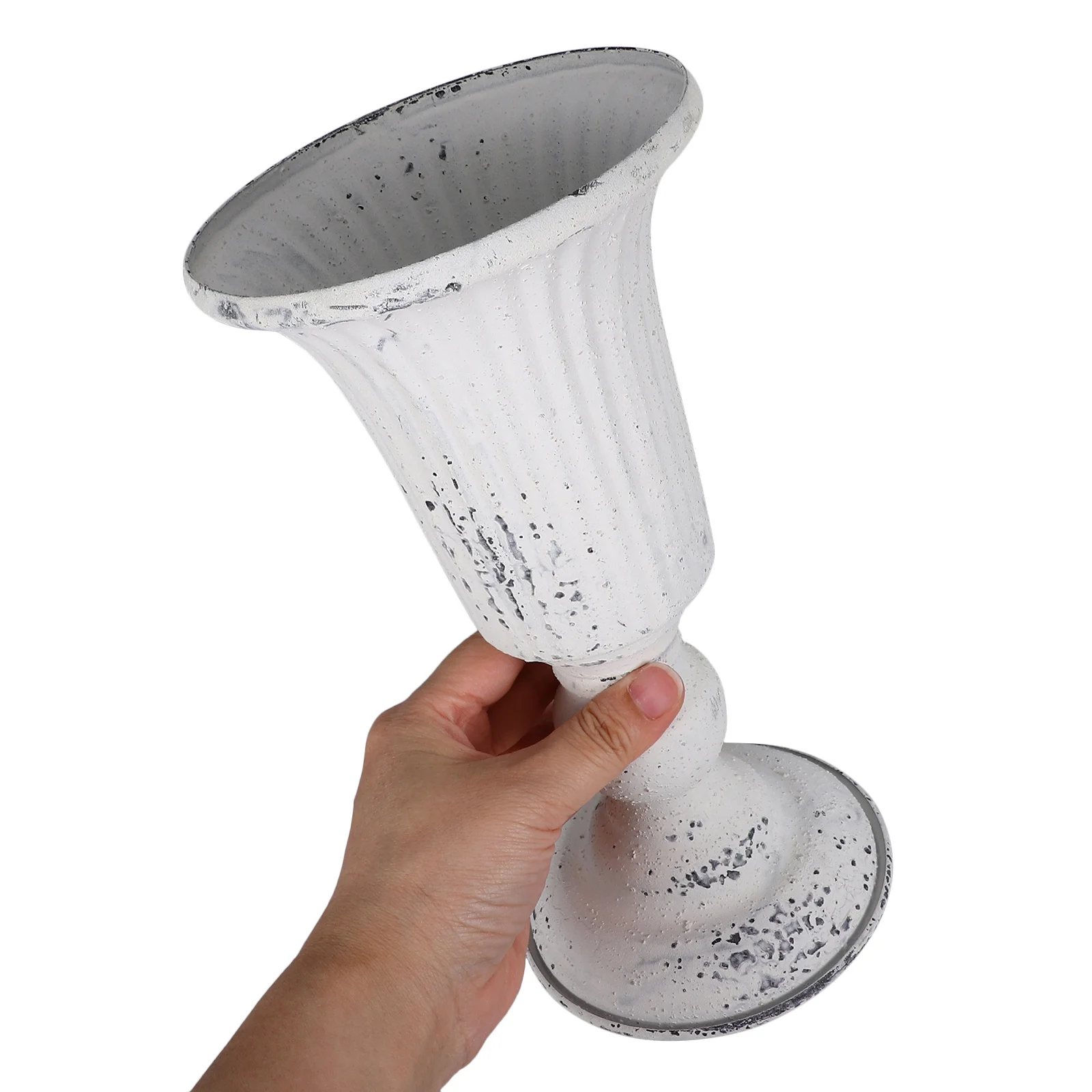 

Vintage Metal Flower Vase Rustic Iron Planter For Dried Flowers Farmhouse Decorative Centerpiece Household Garden Wedding