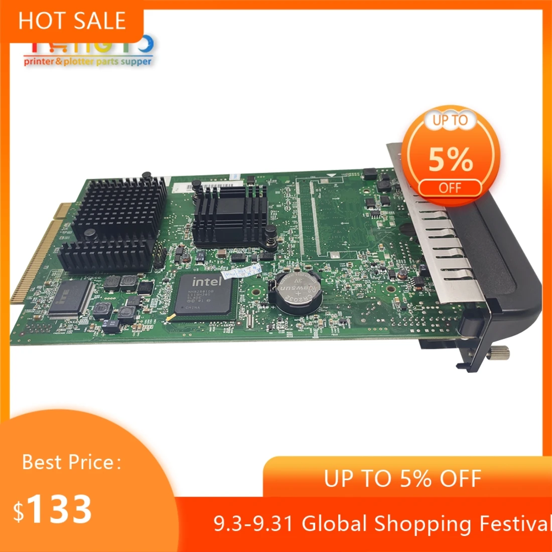 Q6683-67030 Q6683-60193 motherboard formatter card Fit for HP Designjet T1100 T610 T1100PS Formatter Board and HDD plotter part
