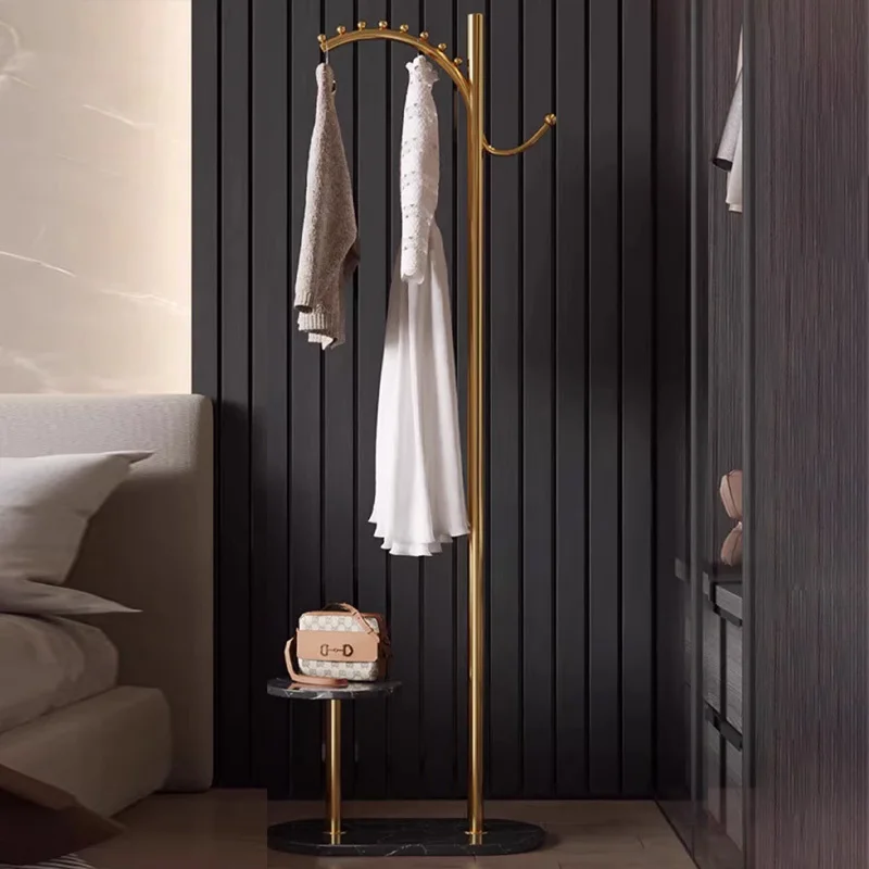 Portable Hanger Clothes Rack Gold Metal Minimalist Modern Bedroom Clothes Rack Place Saving Perchero De Pie Home Accessories