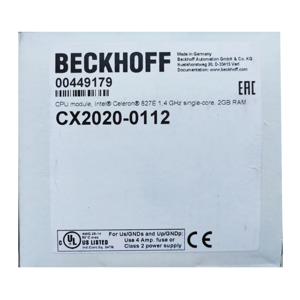 CX2020-0112 modulo CPU di base per Beckhoff