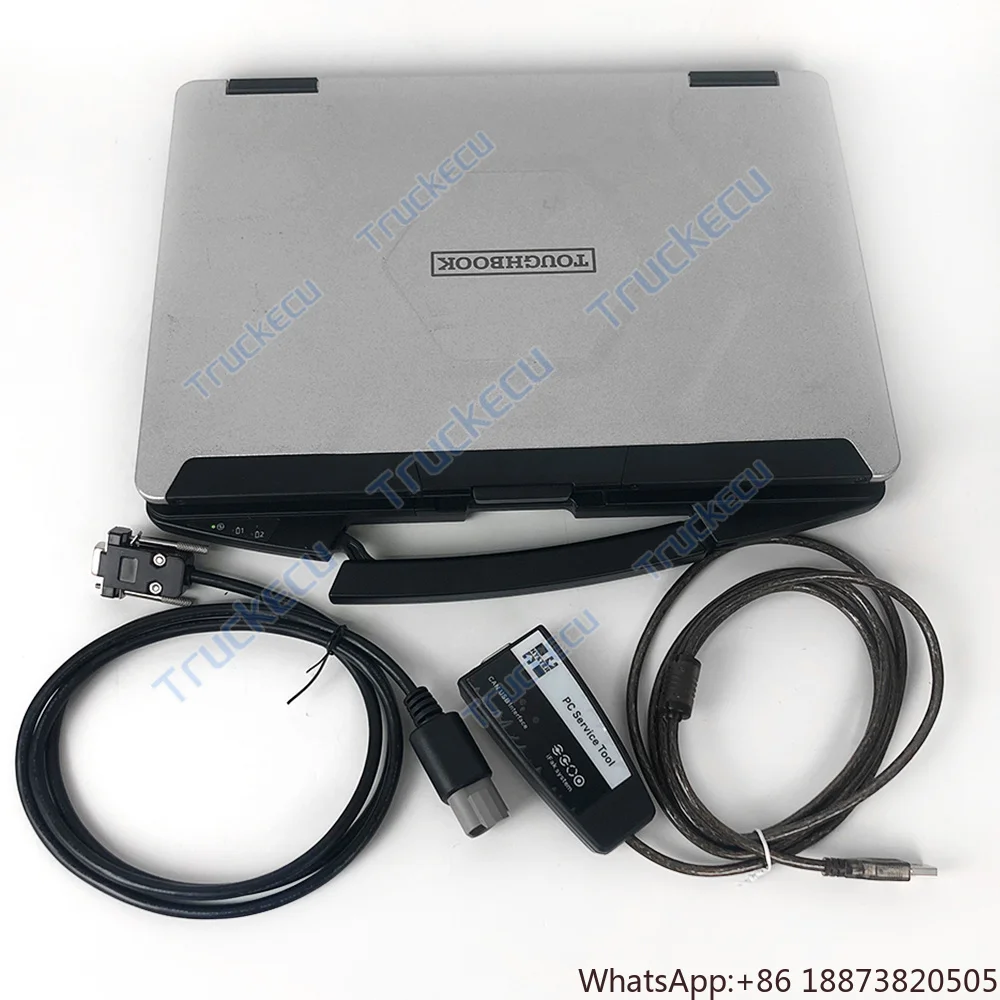 CF54 Laptop+diagnostic tool For Yale Hyster parts service manual Tool Ifak CAN USB diagnostic scanner For Yale Hyster forklift