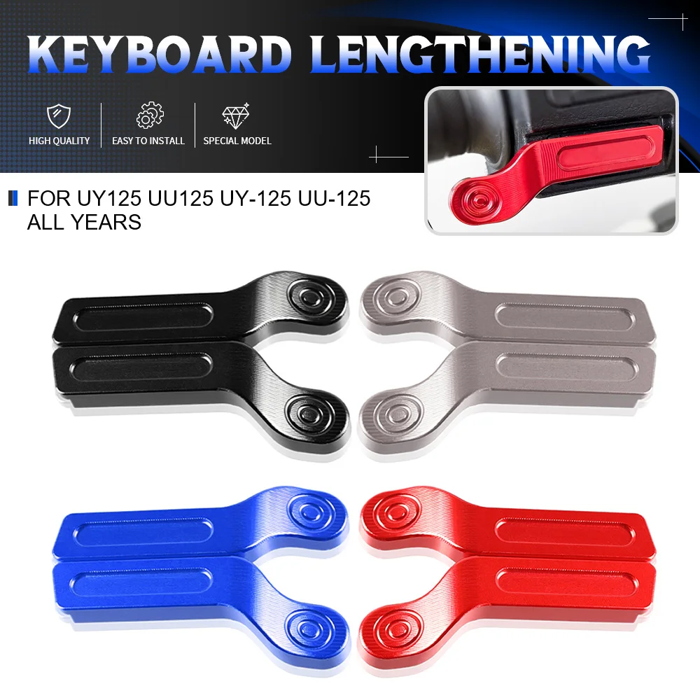 For SUZUKI UY125 UU125 UY-125 UU-125 All Years Motorcycle Accessories Keyboard Lengthening CNC Aluminum Horn Button Extension