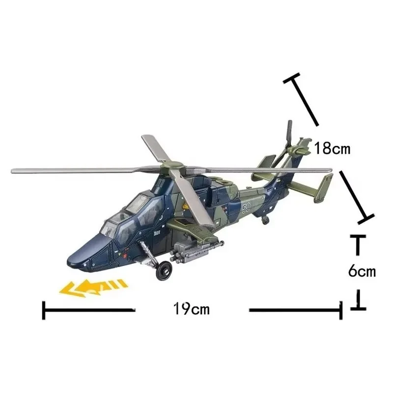 1/72 Scale Military Series EC-665 Tiger Attack Helicopter Building Blocks Pre-colored Gunship Model Toys For Birthday Gifts