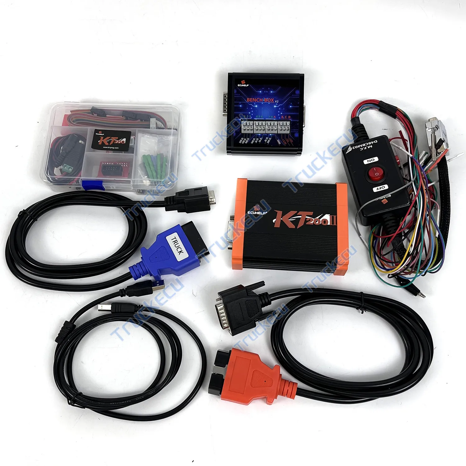 Full Function KT200 II Programming Tool for Heavy Duty Truck Car Construction Machinery ECU Diagnostic Kit