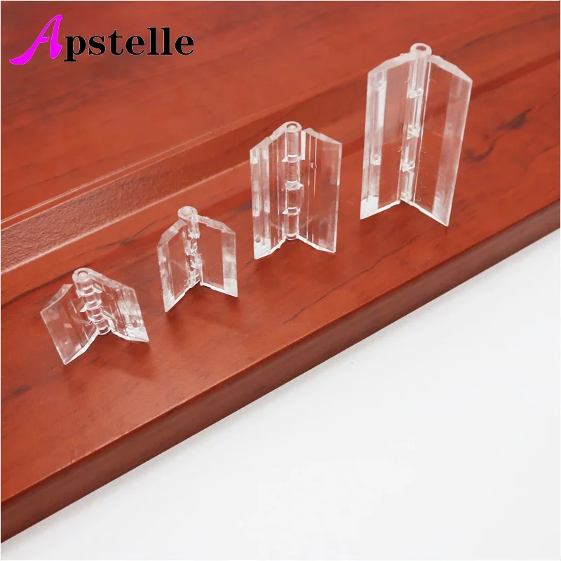 Apstelle 10 Pz 25X33mm 30X33mm 45x33mm 65x42mm Cerniere Pieghevoli in Plastica Cerniera in Plexiglass Trasparente Durevole Acrilico Trasparente