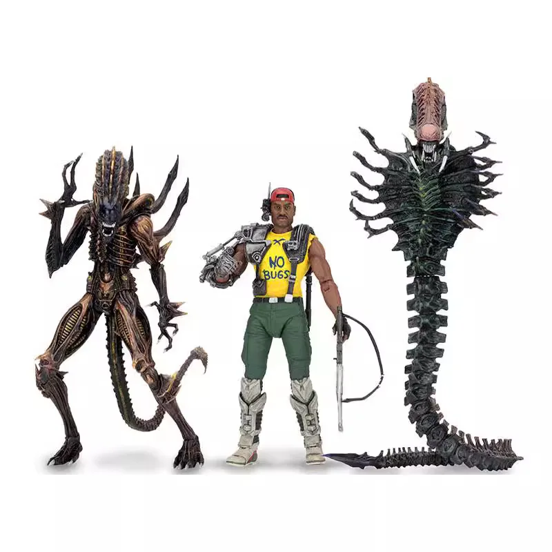 NECA Aliens Series 13 Xenomorph Big Chap Dog Snake Scorpion Warrior Grid Alien Ellen Ripley Bishop PVC Action Figure Model Toys