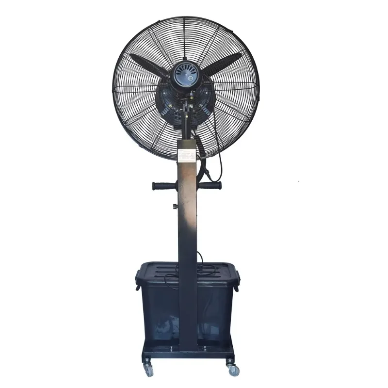Outdoor Household Use 1430rpm Cooling Wide Range Mist Function Metal Material 230W Electric Industrial Standing Mist Fan