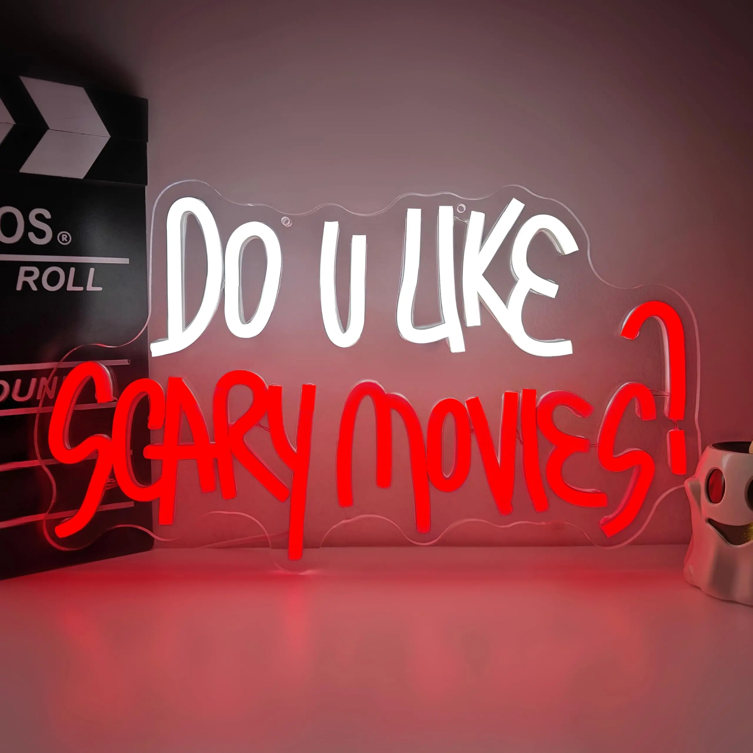 Do You Like Scary Movies Neon for Wall Decor Halloween Decor Horror Movie Party Man Cave Party Gifts Halloween Decoration