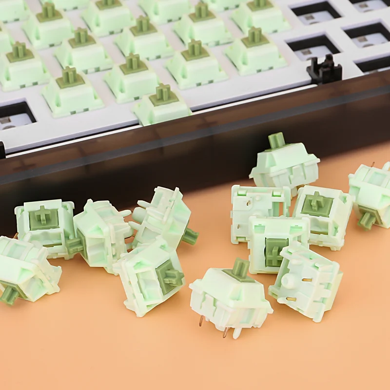 10-110 Chiếc Công Tắc FEKER Tương Tự Như Thánh Gấu Trúc Matcha 3Pin Cho Bàn Phím Cơ Keycaps Phụ Kiện Chơi Game Bàn Phím Chuyển