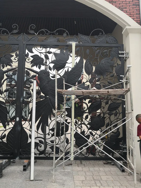Home Garden Wrought Iron Gates Driveway Gate Designs