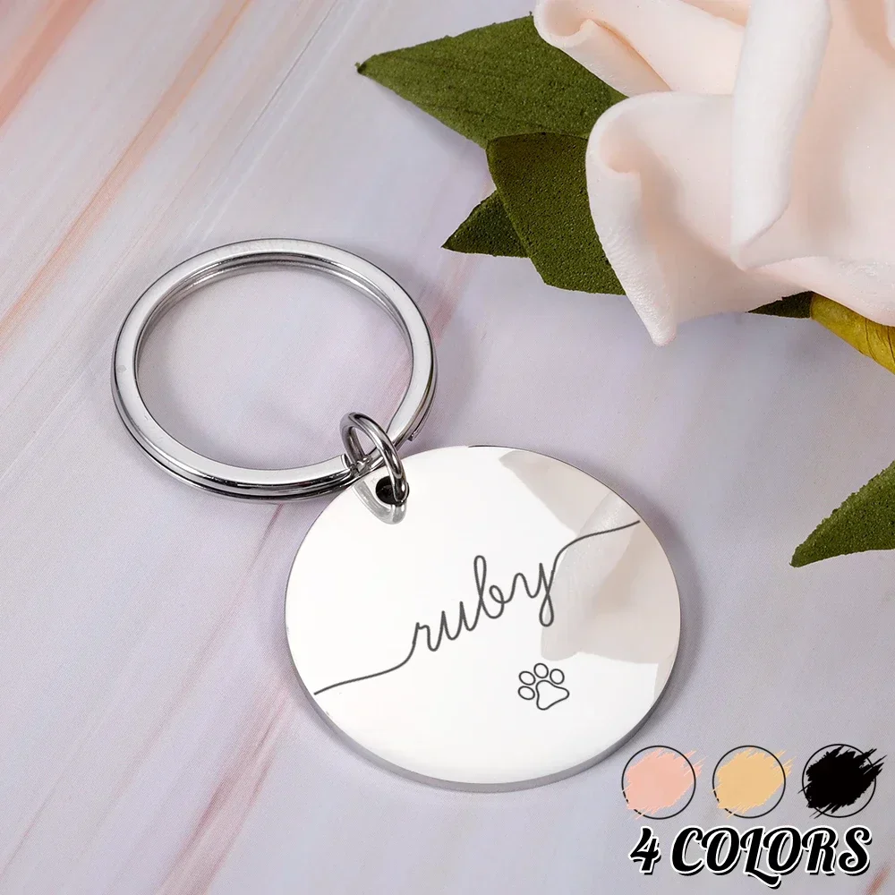 Personalized Pet Id Tag Customized Dog Tags Cat Collar With Name Number Anti-lost Pendant Engraving DIY Accessories for Pets