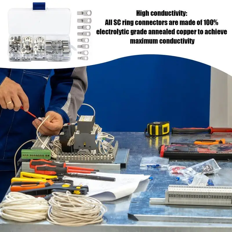 Wire Terminal Connection Kit Terminals For Electrical Cables 60X Wire Connection Center Terminal Screw Terminal Connector Kit