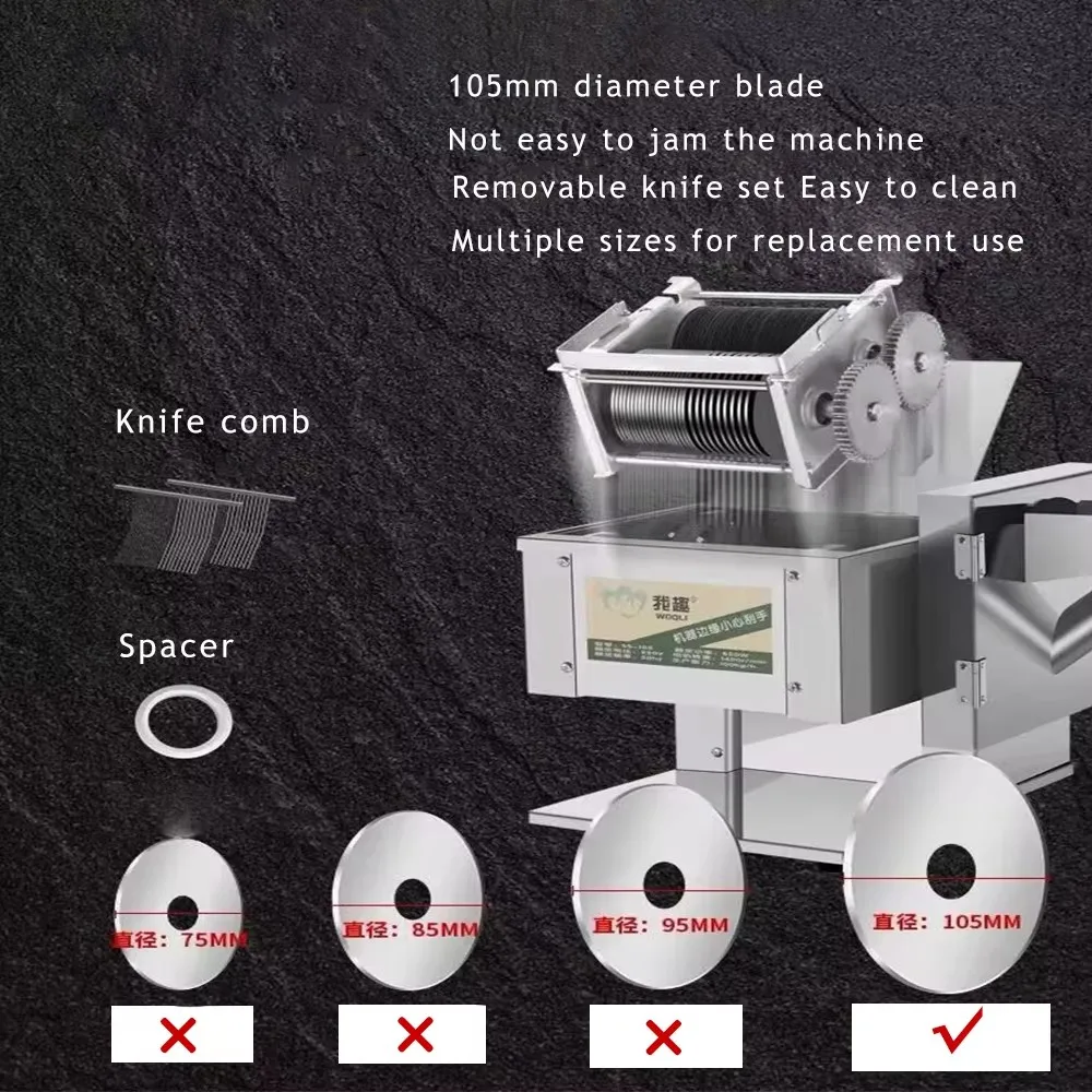 110V/220V elektryczna krajalnica do mięsa komercyjna automatyczna krajalnica ze stali nierdzewnej krajalnica do ziemniaków krajalnica do warzyw
