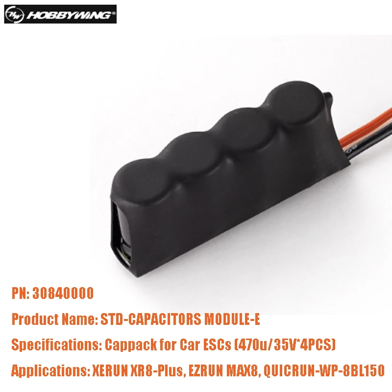 Hobbywing RC Low-impedance Capacitor Module A D E Cappack for QUICRUN Car ESC XERUN XR8-Plus EZRUN MAX8