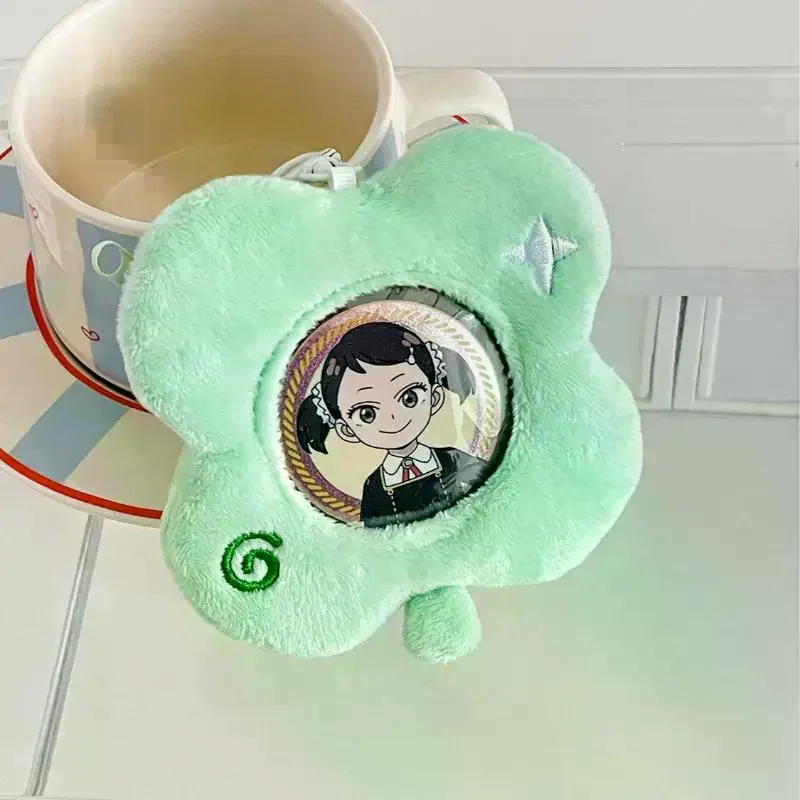 Card Holder Plush Anime Cartoon Badge Storage Protective Case Fresh Mini Keychain Small Bag PhotoCard Holder Gift
