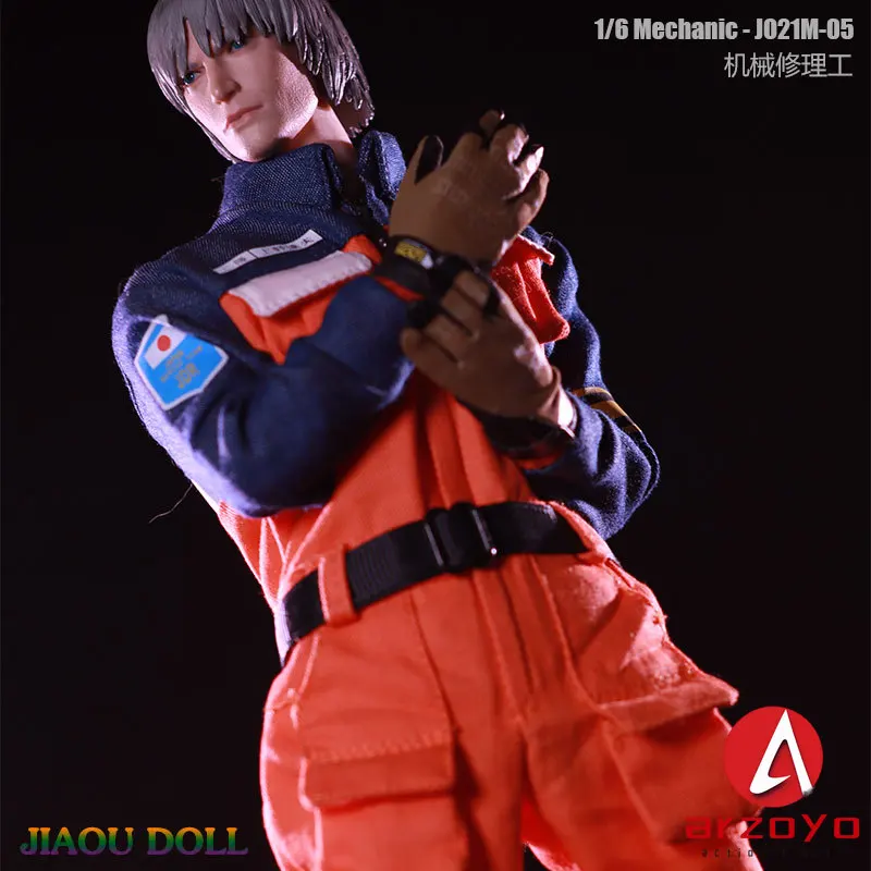 J021M-05 1/6 Scale JOA21-05 Mechanical Repairman Coverall Clothes Model Fit 12'' Male Solider PH TBL HT Action Figure Body