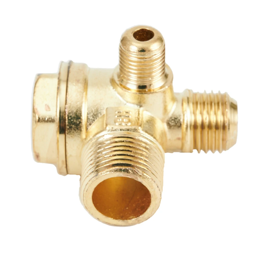 16mm 14mm 10mm Air Compressor 3 Ways Check Valve Zinc Alloy Check Valve Return Pump Accessories Thread 1/2 To 1inch