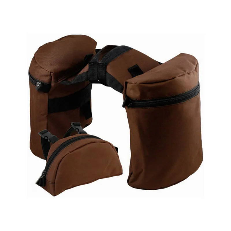 Horseback Riding Saddle Bag Set, Horn, Cross-Country Saddle Seat Bag