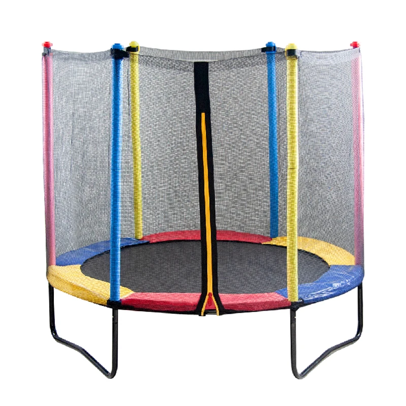 Customized Colors 6ft 8ft 10ft 12ft Trampoline Outdoor for Kids Big Multicolor Round Trampoline for Children with Safety Net