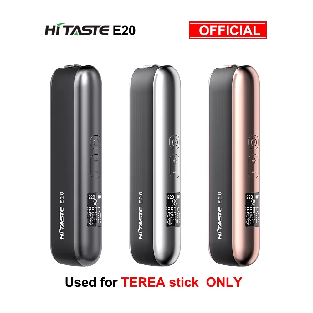 2024 24hrs ship Hitaste E20 IQS LIUMA Alternative Device 2600mah With OLED Display Adjustable Temperature Time For 40 TereaStick