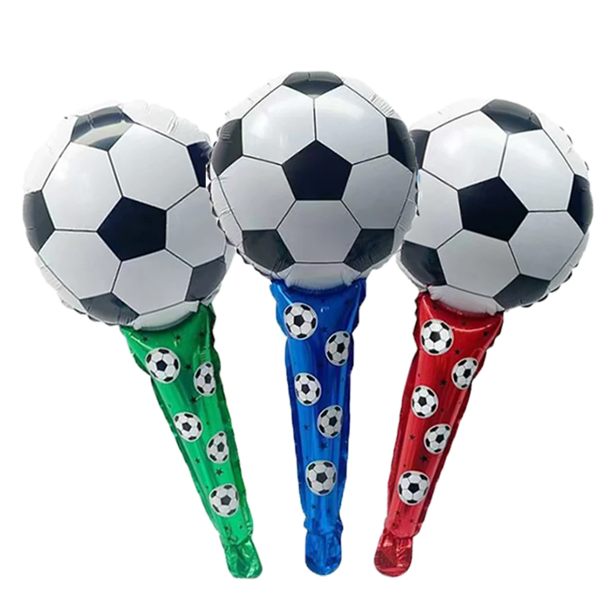 6 Stück Fußball-Haarspangen, Ballons, Fußball-Partyzubehör, Fußball-Themen-Geburtstagsdekoration, Fußball-Fan-Ausrüstung, Deko – Detail 2