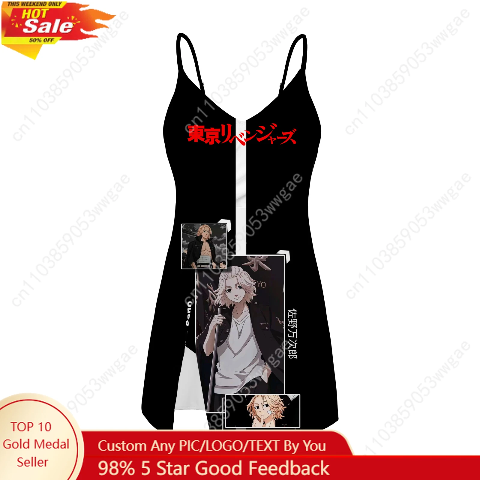 

Tokyo Revengers Sling Dress Swimsuit Womens Bathing Suits Personalized Fashion Swimwear Pool Beach Bikini Custom Made Beachwear