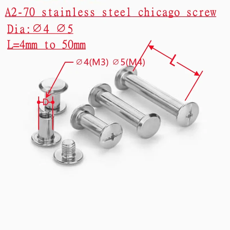 M1.6 M2 M2.5 M3 M4 M5 Stainless Steel 304 Chicago Screw