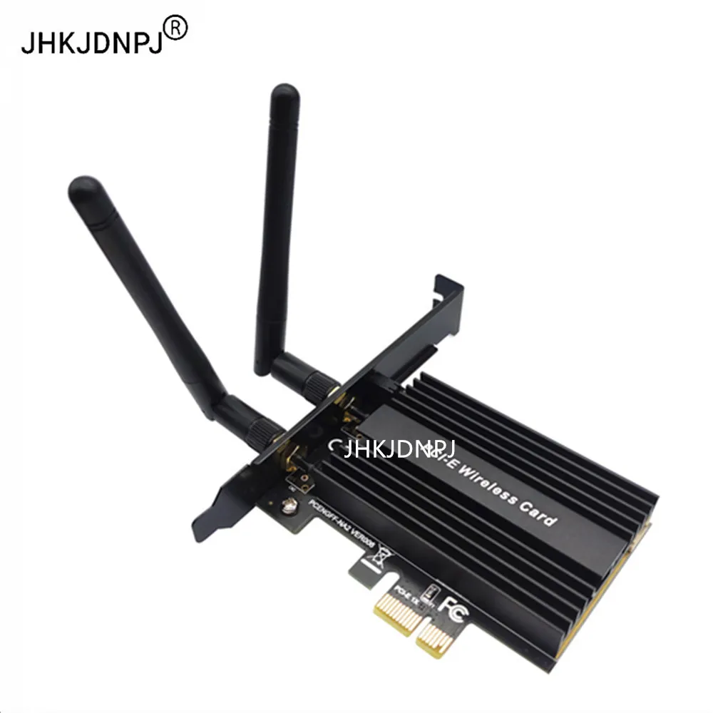 M.2 NGFF Key A+E to PCI-E 1X PCIe X1 Wireless Adapter Card With 2 Antennas for Wireless BT Module