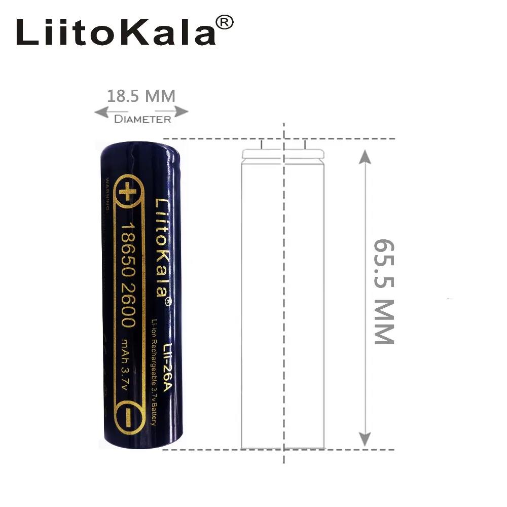 18650 2600mAh 3,7V Li-Ion litowo zdalne sterowanie na baterie mysz mały wentylator zabawka elektryczna bateria o dużej pojemności akumulator