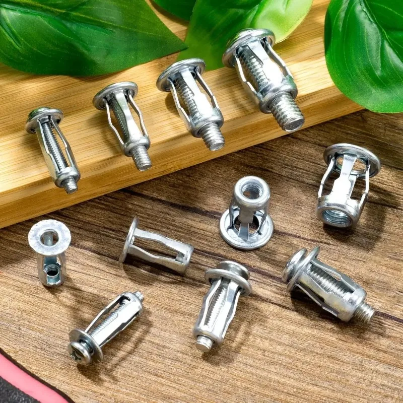 4/40Pcs Petal Expansion Plugs Screw Anchors Lock Rivet Bolt Wall Board Fasteners Expansion Nuts Clamp Auto Car Fixing Tools