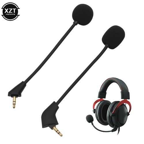 Imagen 1 del producto Micrófono de repuesto de 3,5 mm para auriculares Kingston HyperX Cloud 2 II X Core Pro Silver Cloudx Gaming
