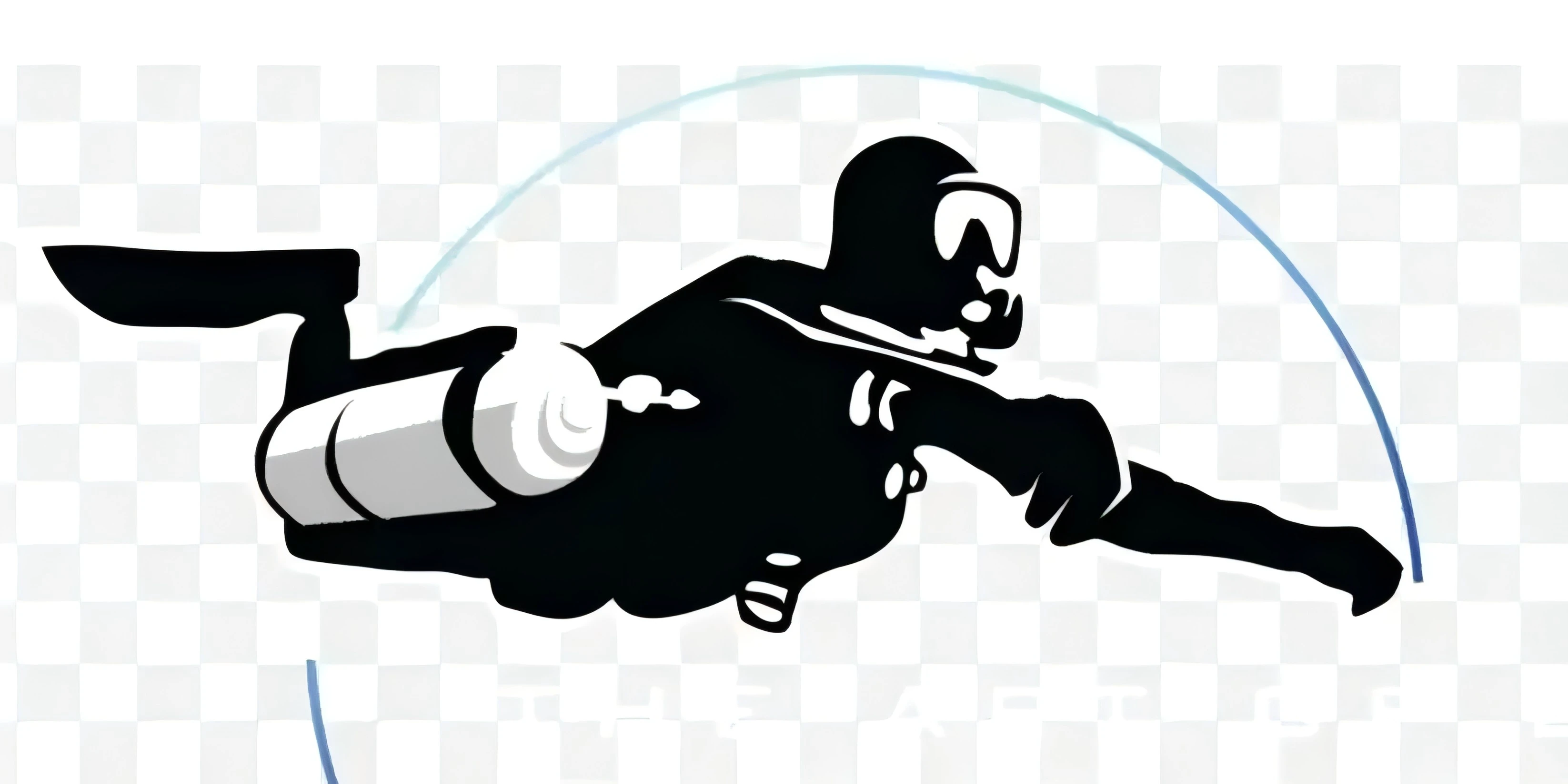 Diver Sticker Customizable PVC material