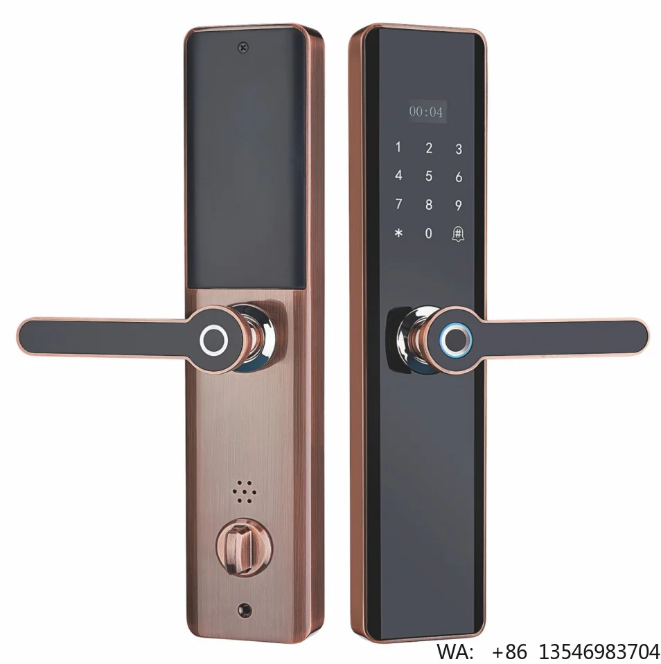 Melo Electronics Smartlock Fingerprint with Handle Lock Smart Card Code for Metal Door & Wooden Door