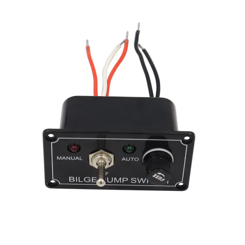 For 12V5A Vehicle and Ship Modification Switch Panel, Shake Key with Indicator Light Switch Panel