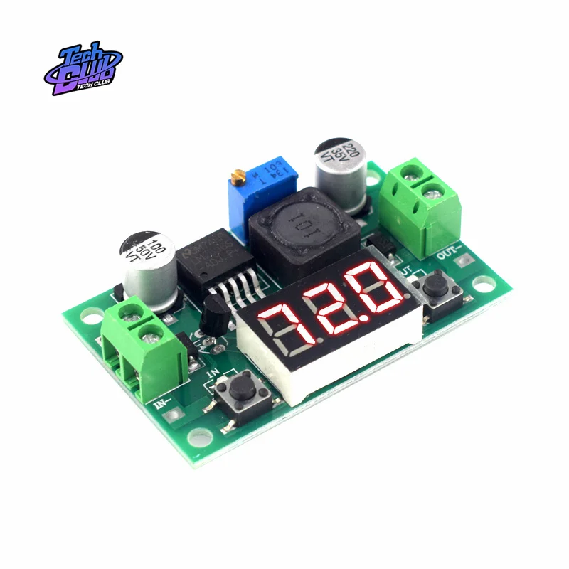 DC-DC LM2596S DC-DC Buck Step Down Module DC/DC 4.0~40V to 1.25-37V Adjustable Voltage Regulator With LED Voltmeter Power Supply