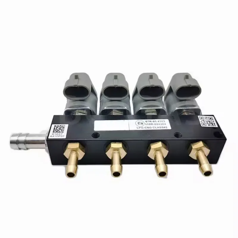 LPG/CNG Automotive Fuel-To-Gas Injection Rail 4Cyl Coil Gas Kit Gas Car Parts Engine