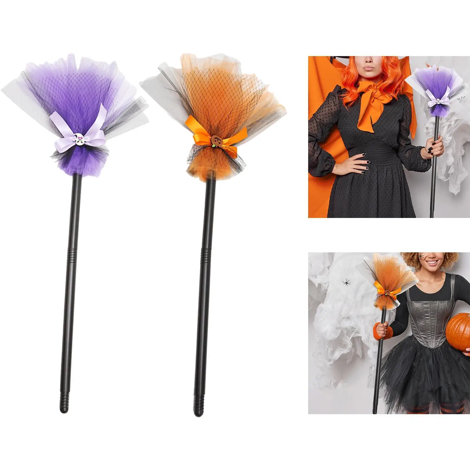 Halloween Witch Broom Party Decor accessori per costumi puntelli per foto per carnivali spettacoli teatrali Cosplay Holiday Fancy Dress