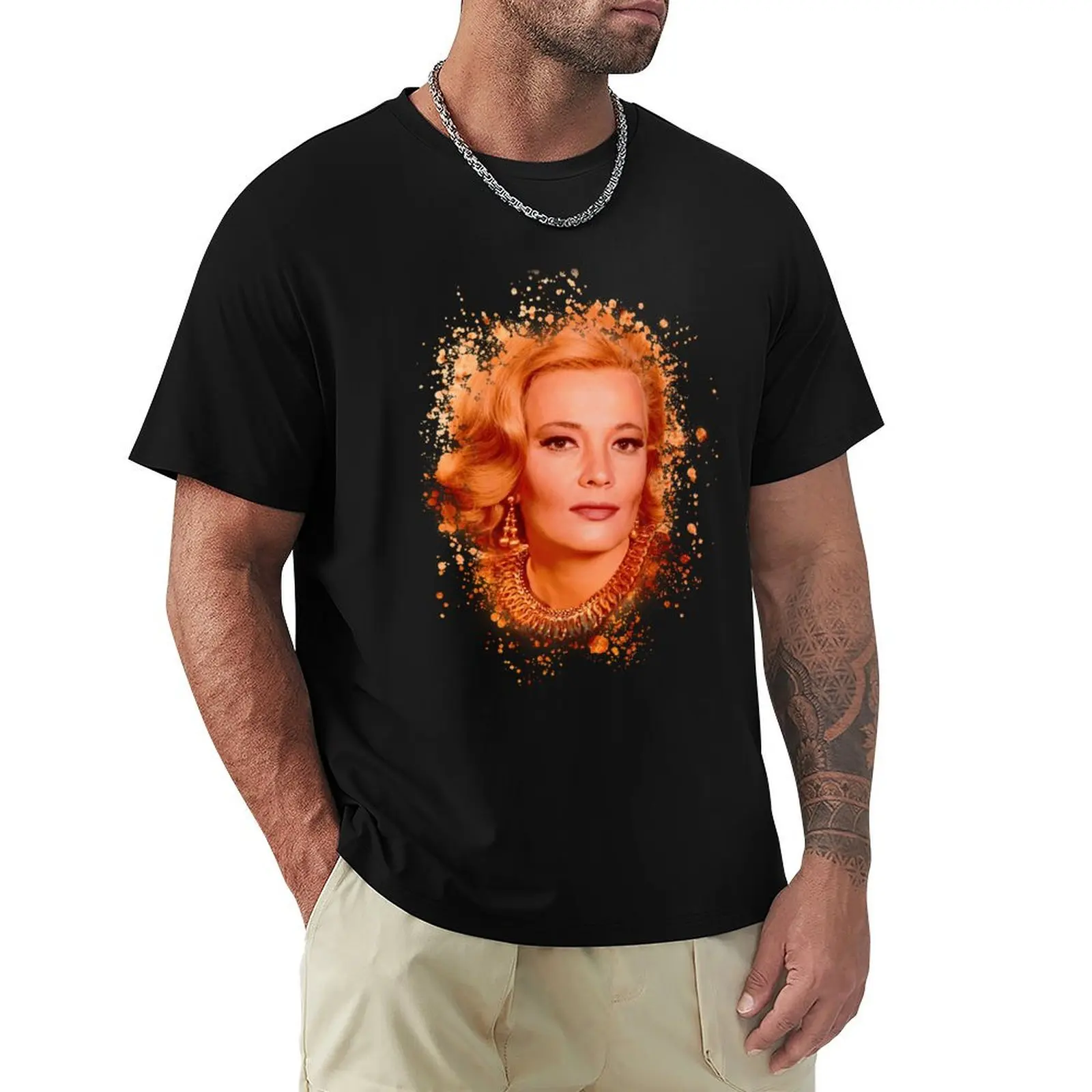 Gena Rowlands T-Shirt Breathable Mesh Panel T-Shirt