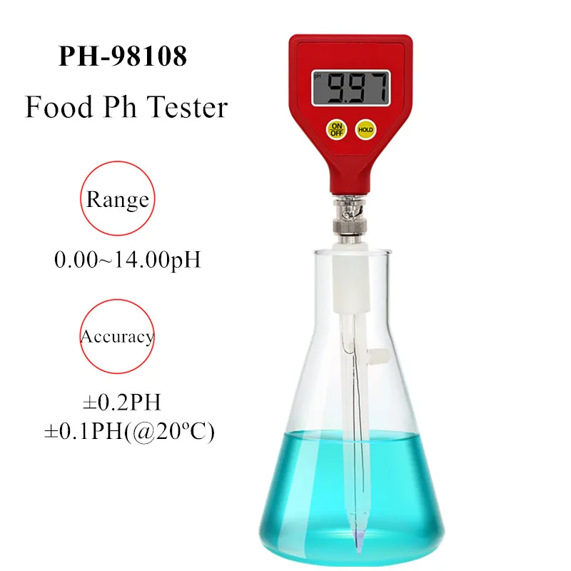 

PH-98108 PH Meter Water PH Tester For Food Acidity Meter Soil Meter Pocket-sized f or Plants Flowers Vegetable Acidity Moisture