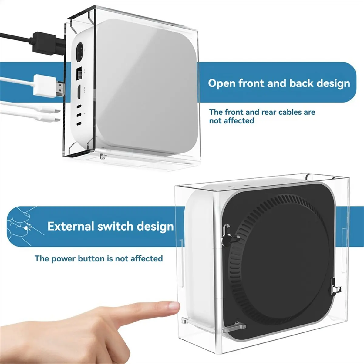 【New User】Acrylic Case Stand for Mini Under-Desk Wall Storage Stand